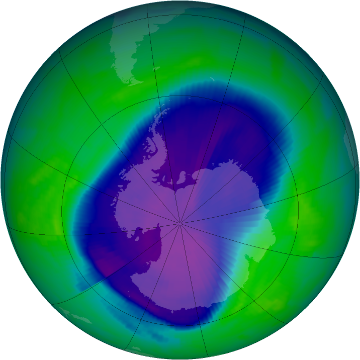Ozone Map 1997-09-26